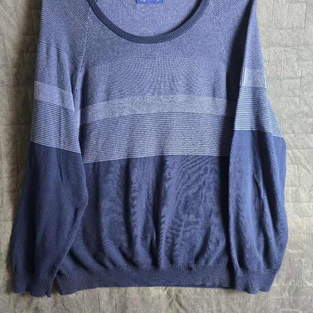 English Laundry Navy and Red Knit Sweater